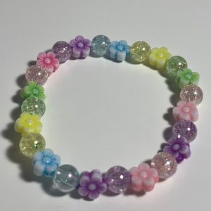 Pastel flower bracelet